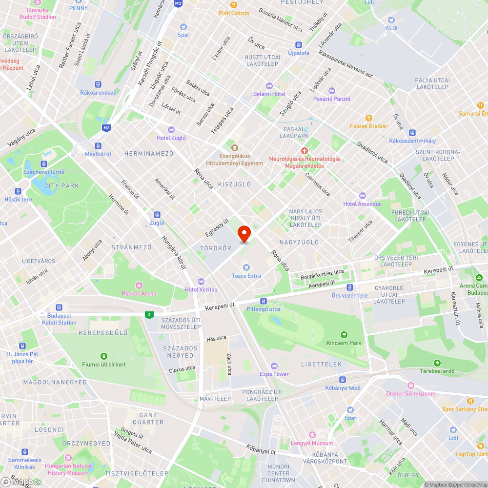 óriási kátyú bejelentés helye