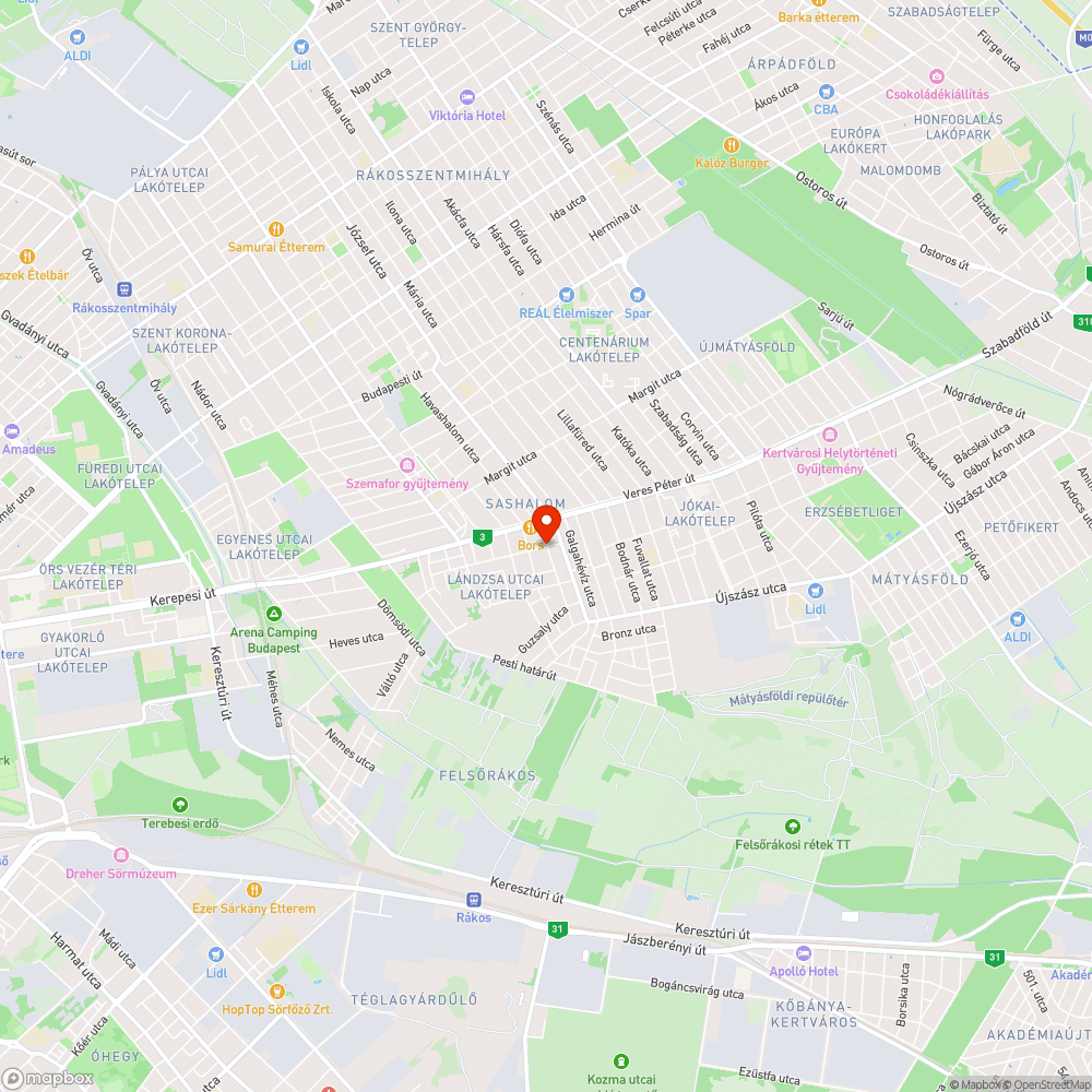 Kidöntött tábla bejelentés helye