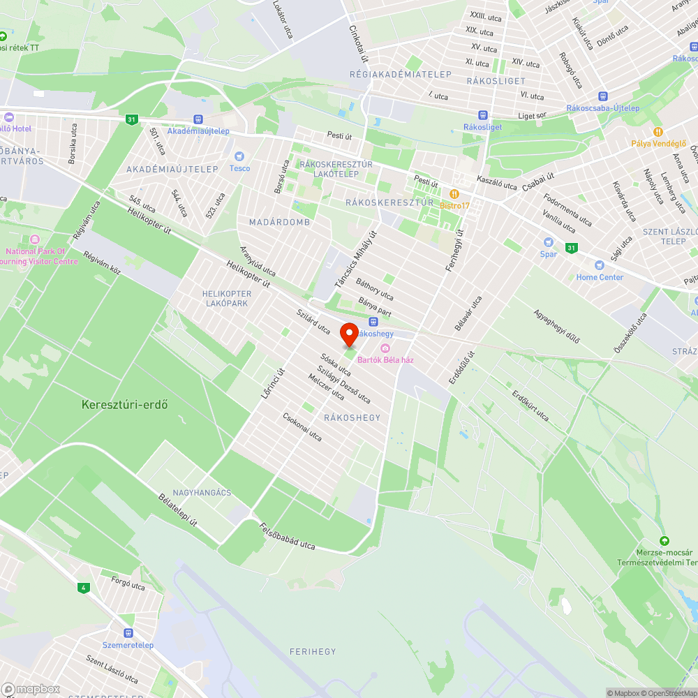 Graffitis és hangos gáz-szekrény bejelentés helye