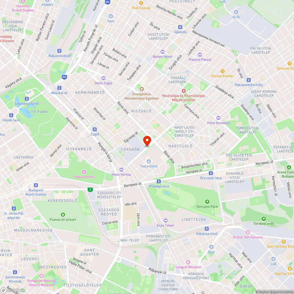 Brutál nagy kátyú (Mogyoródi út) bejelentés helye