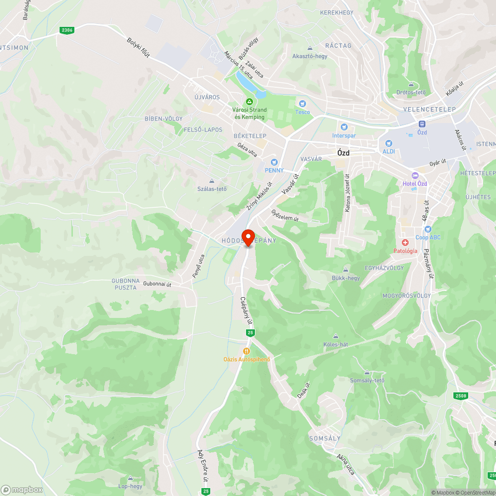 kátyu a csépányi úton bejelentés helye