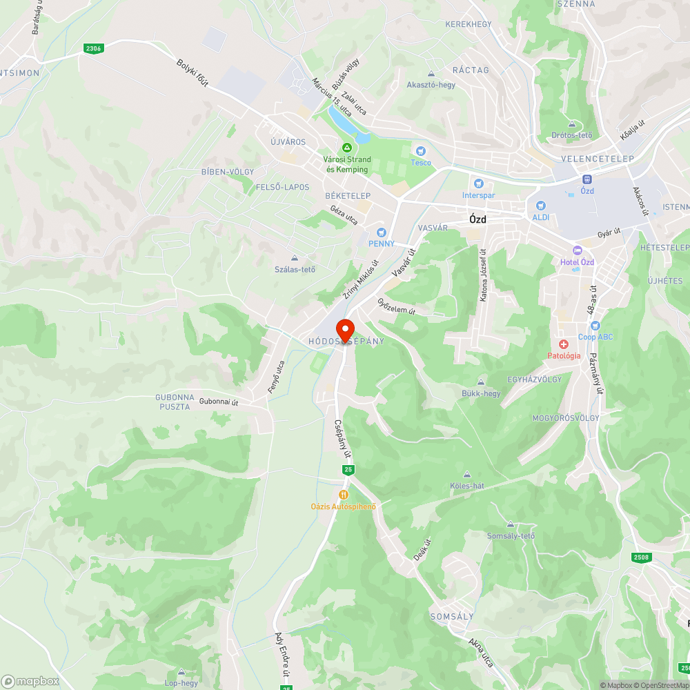 Hiányzó korlát bejelentés helye