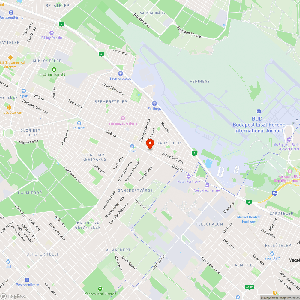 Kátyú bejelentés helye