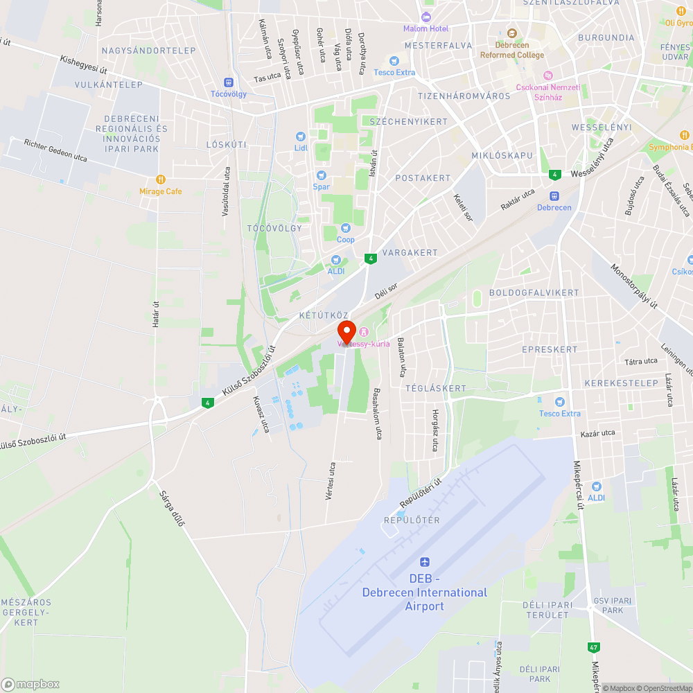 kátyú bejelentés helye