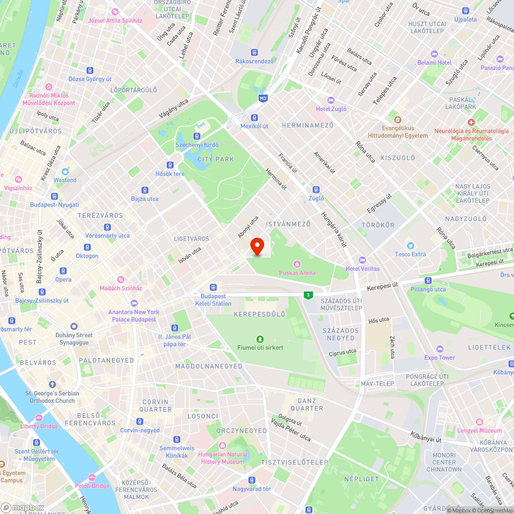 Kátyú az Istvámeezei úton bejelentés helye