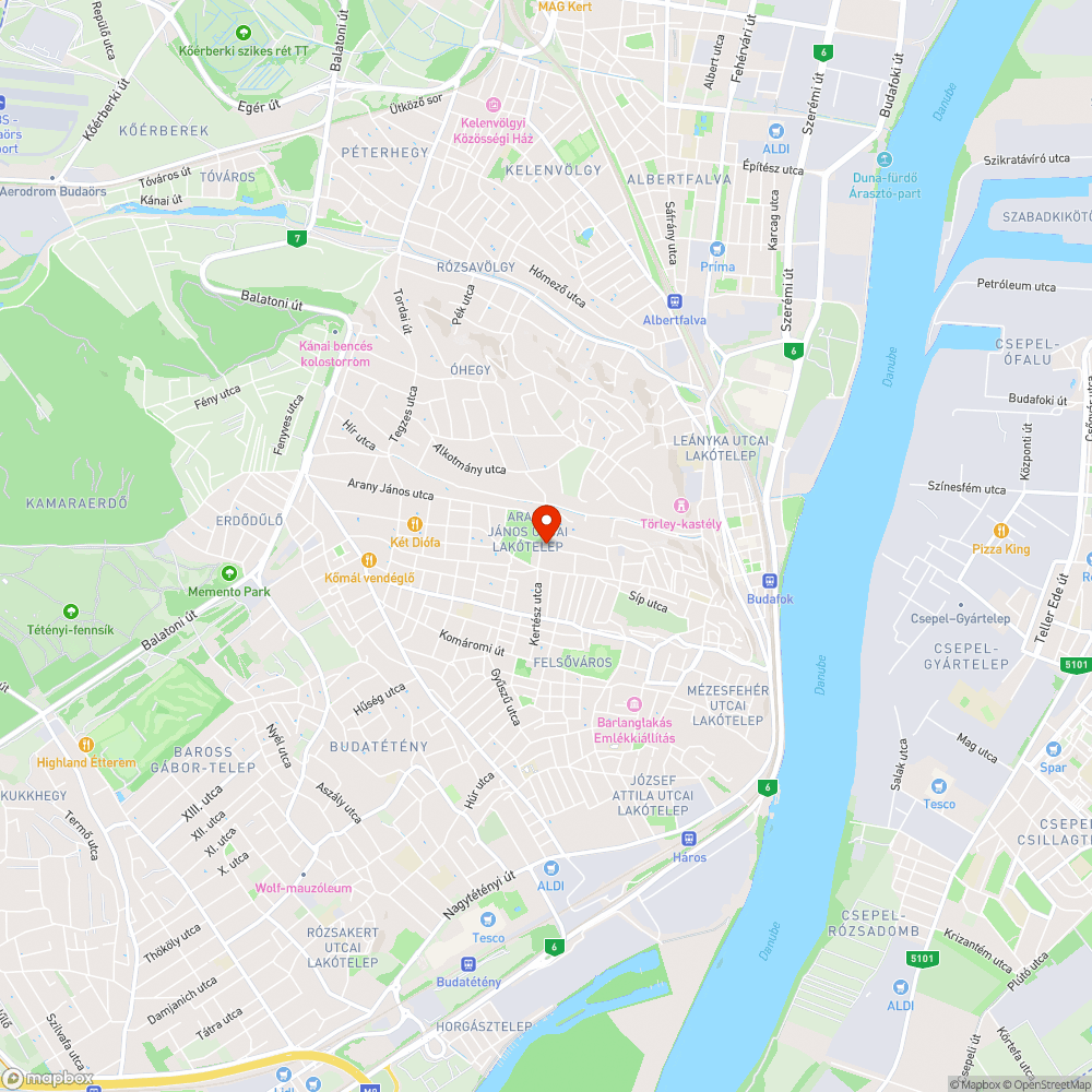 Lomautó kiállítás, Budafok bejelentés helye