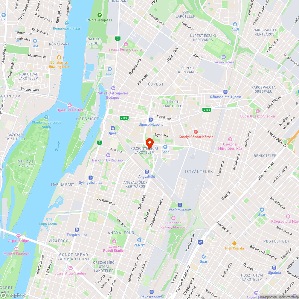 Újpest, Pozsonyi út 2016 04 02 bejelentés helye