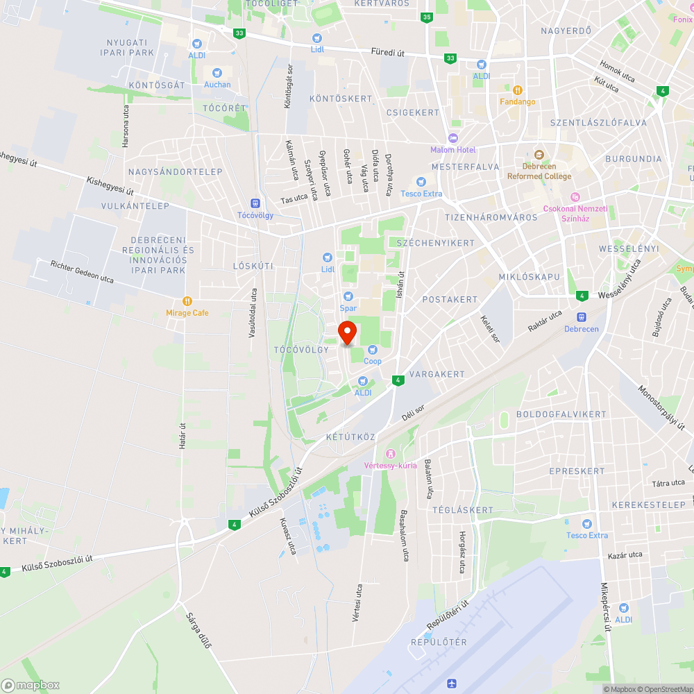 Balesetveszélyes kátyú bejelentés helye