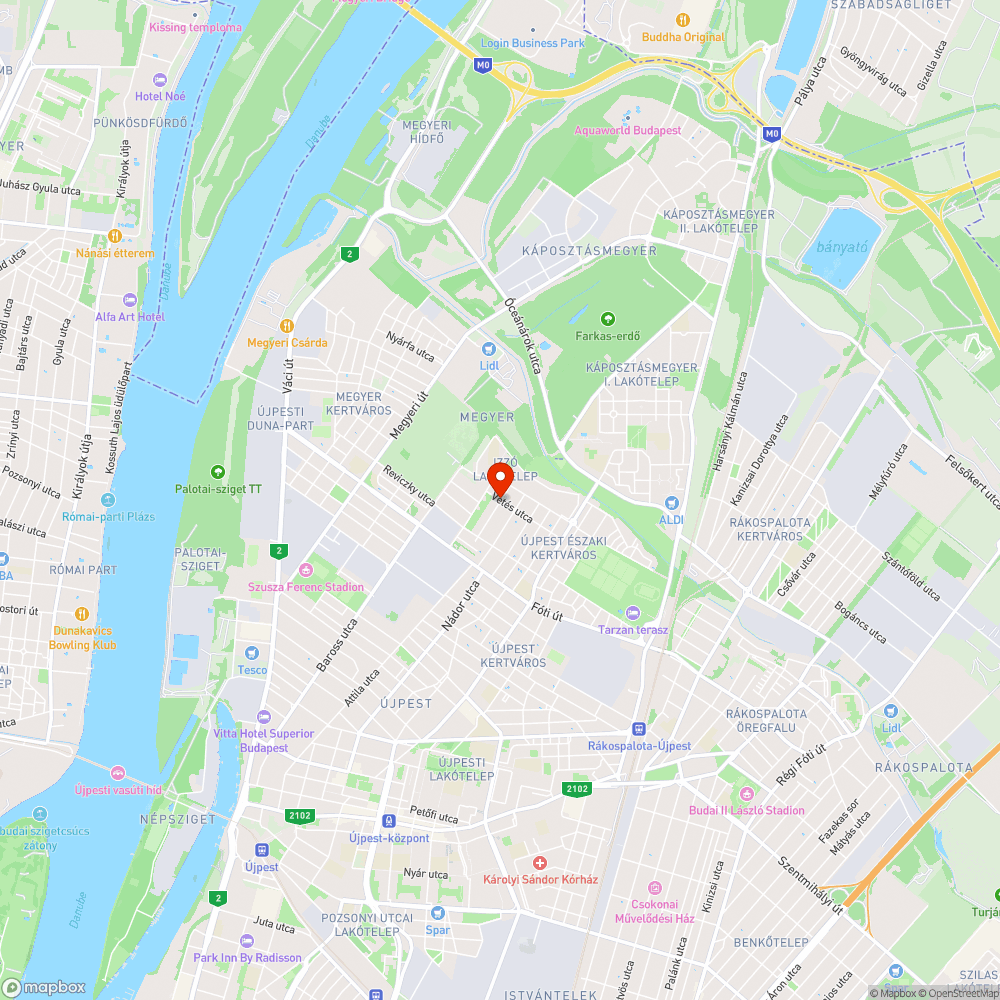 Kátyú bejelentés helye