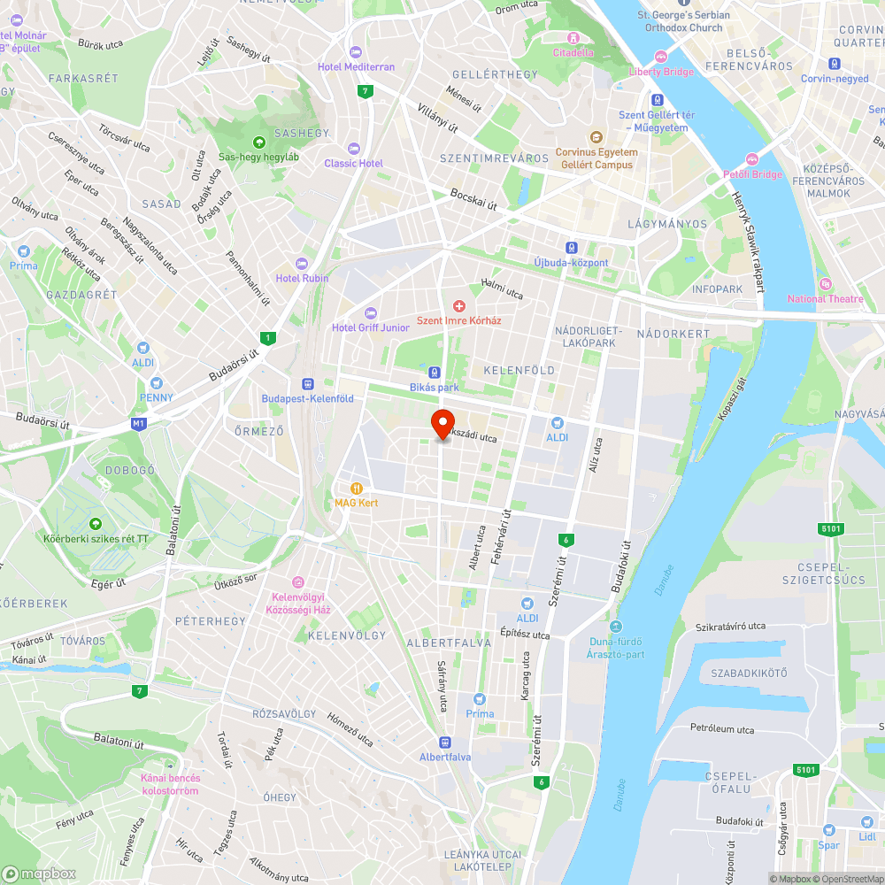 Buszmegálló bejelentés helye