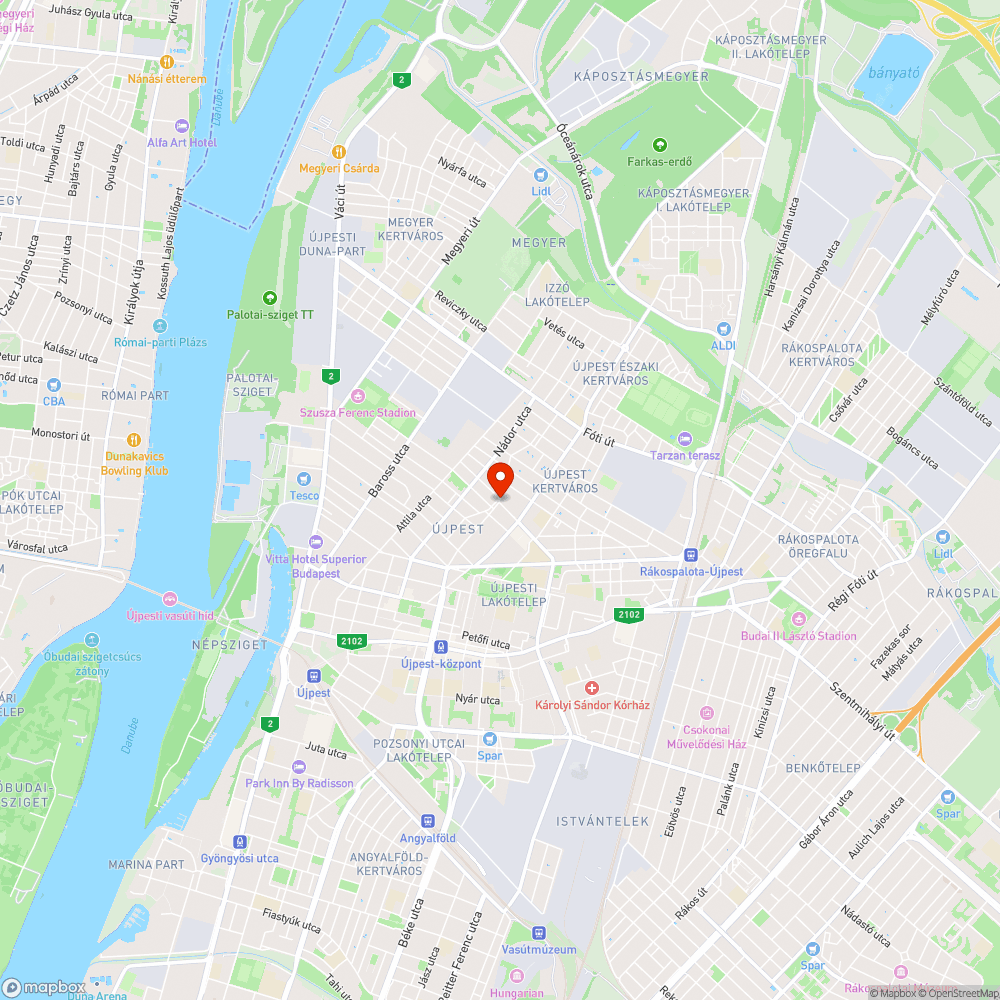 hiányzó macskakovek miatti kátyúk bejelentés helye