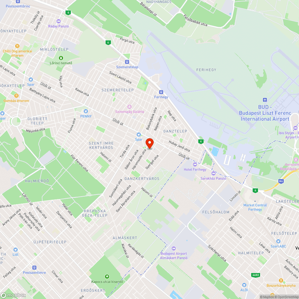 Kátyú bejelentés helye