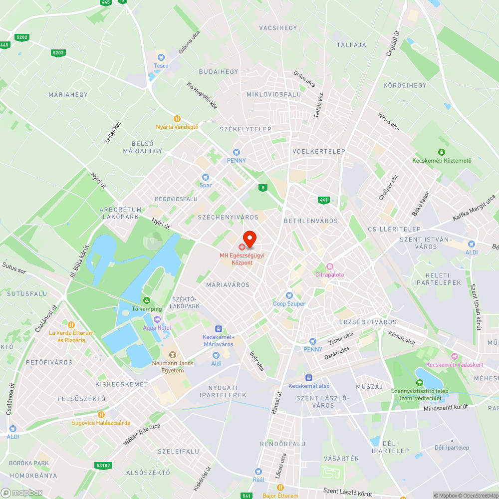 Balesetveszélyes akna a Honvédkórháznál bejelentés helye