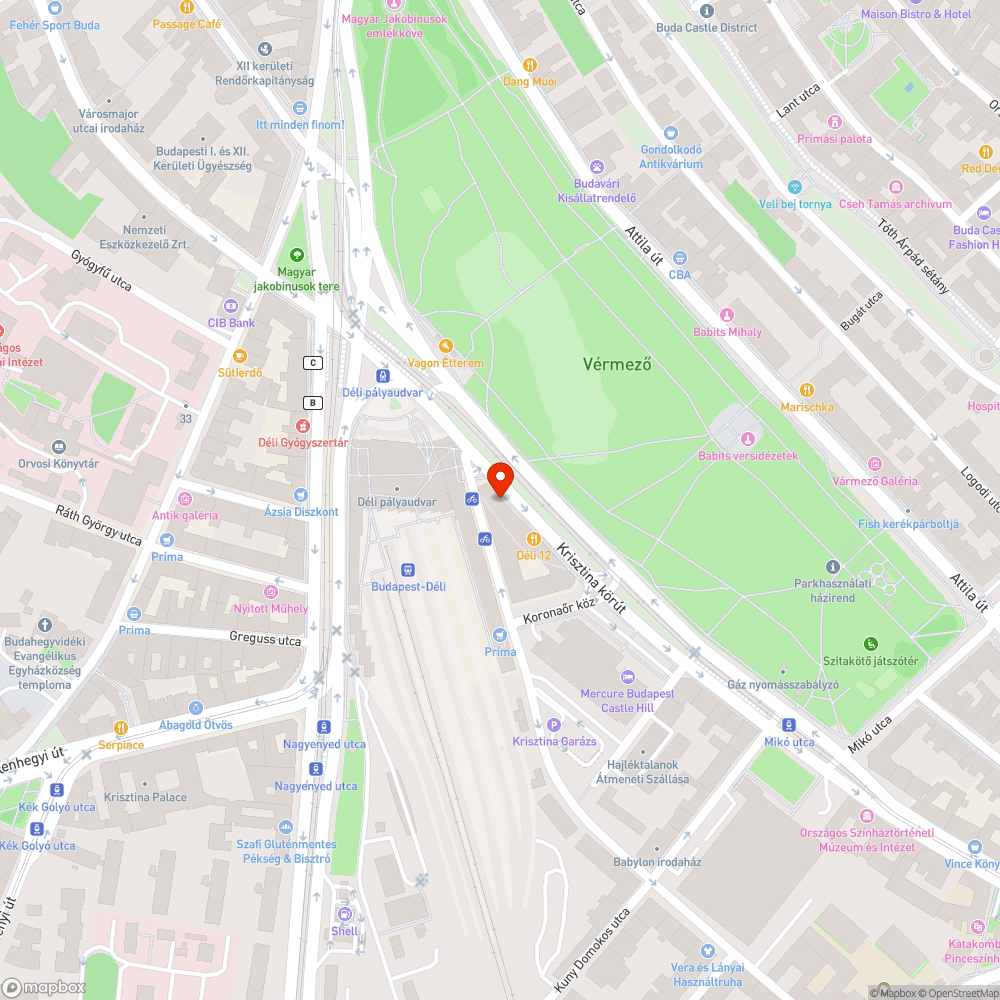 Letarolt korlátok és zöldterület, illegális parkolás a Délinél bejelentés helye