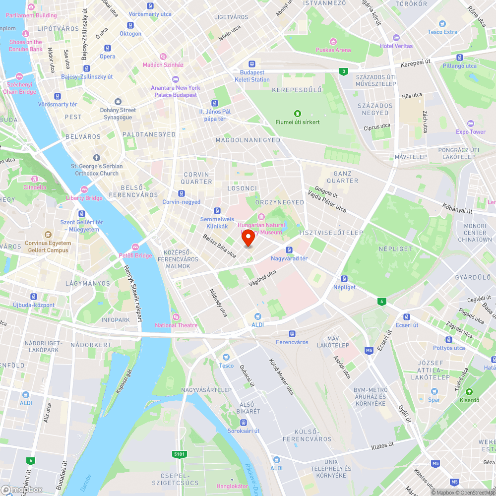 Újabb kátyú a Telepy utcában bejelentés helye