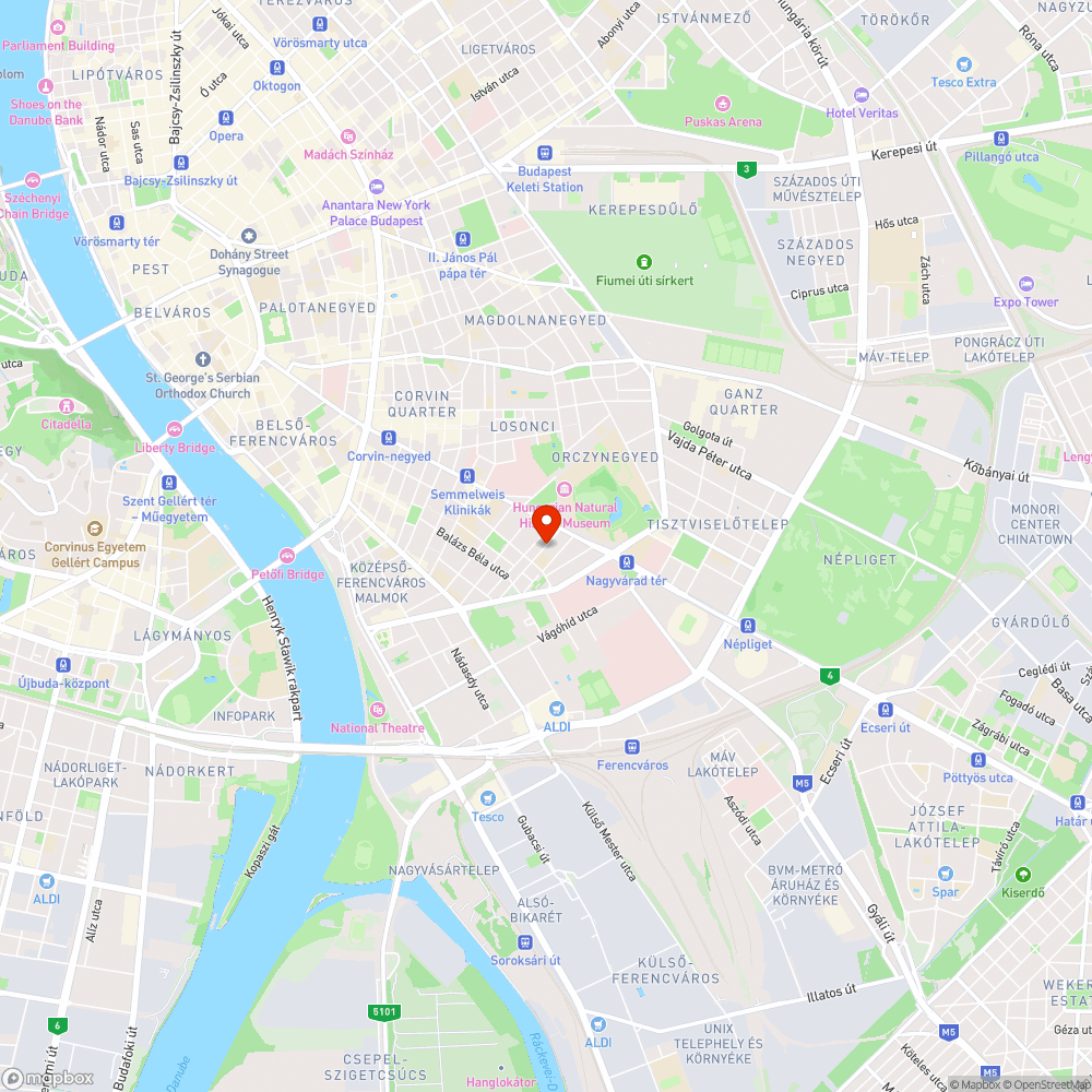 Újabb kátyú a Telepy utcában bejelentés helye