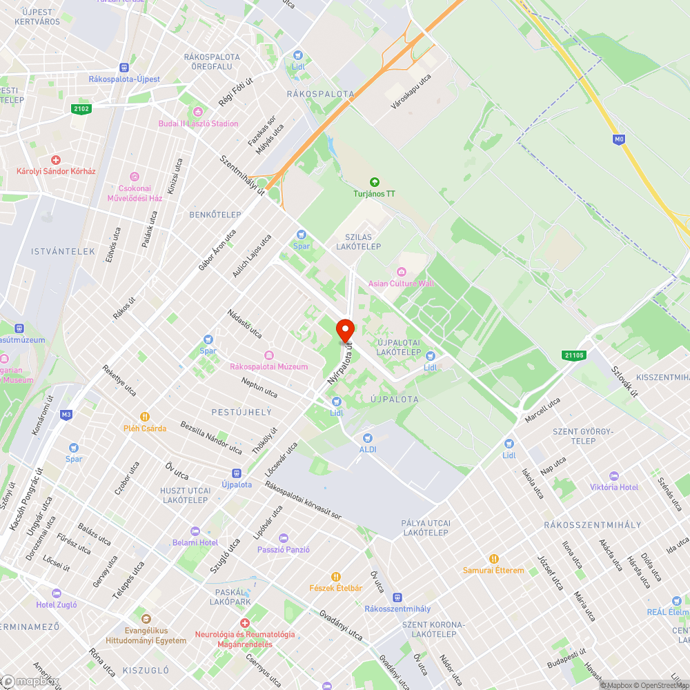 kátyú bejelentés helye