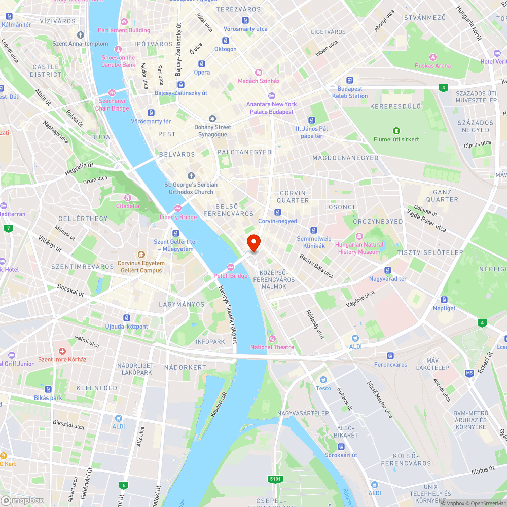 Leomlott burkolati elem a Boráros téren bejelentés helye