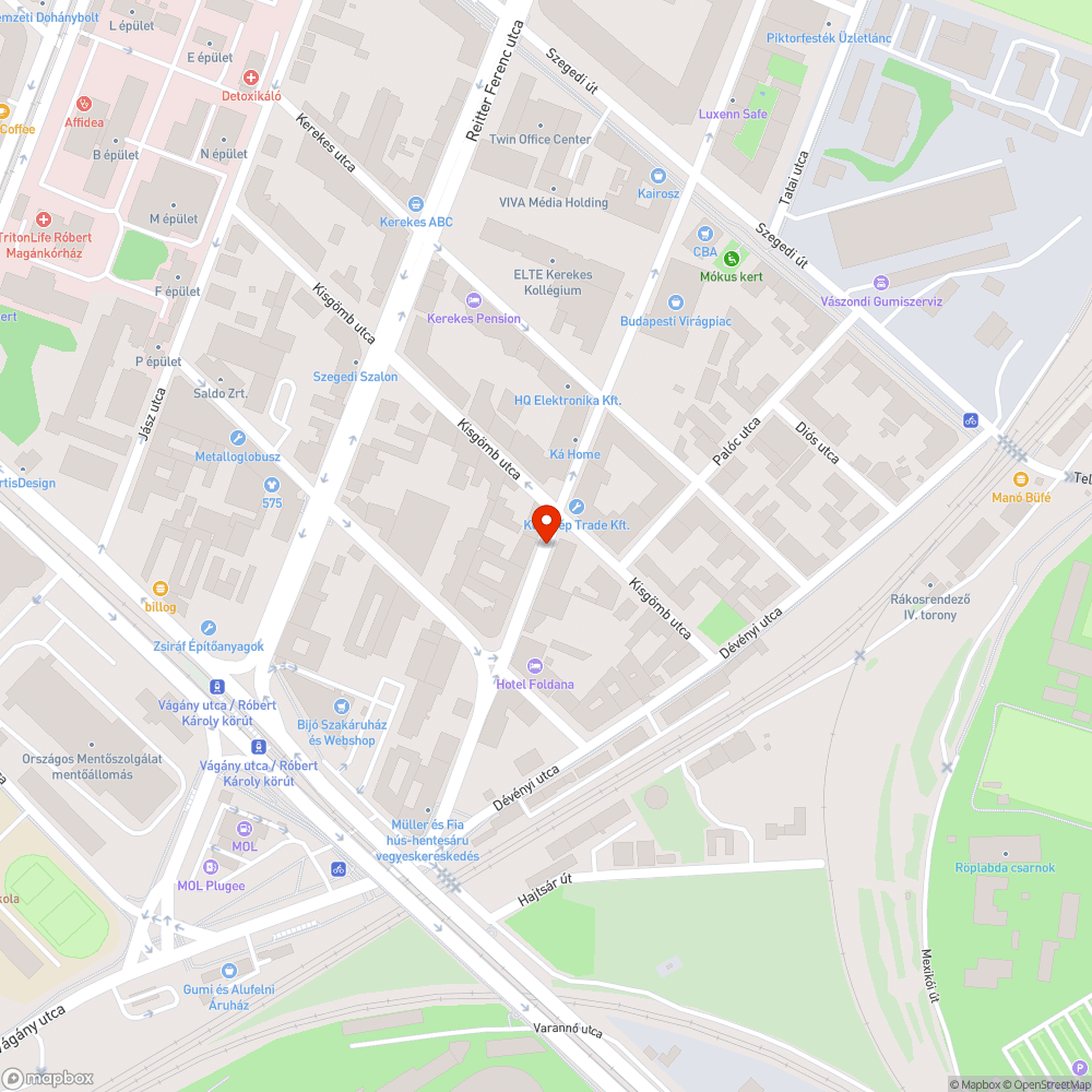 Roncsautó bejelentés helye