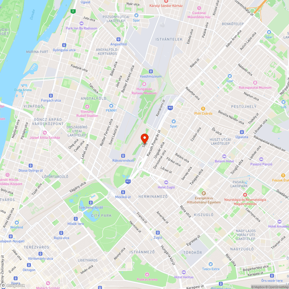 Kátyú a keréknyomban bejelentés helye