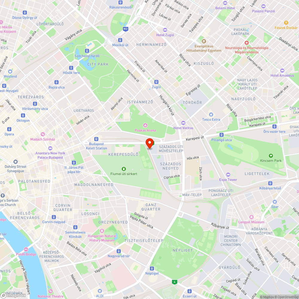 Kb. 100 kátyú az utca elejétől a végéig bejelentés helye