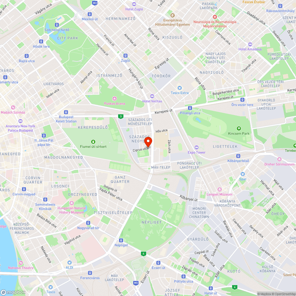 Megsüllyedt aszfalt bejelentés helye