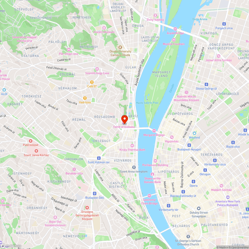 Gül baba lépcső - letört korlát, törött padok bejelentés helye