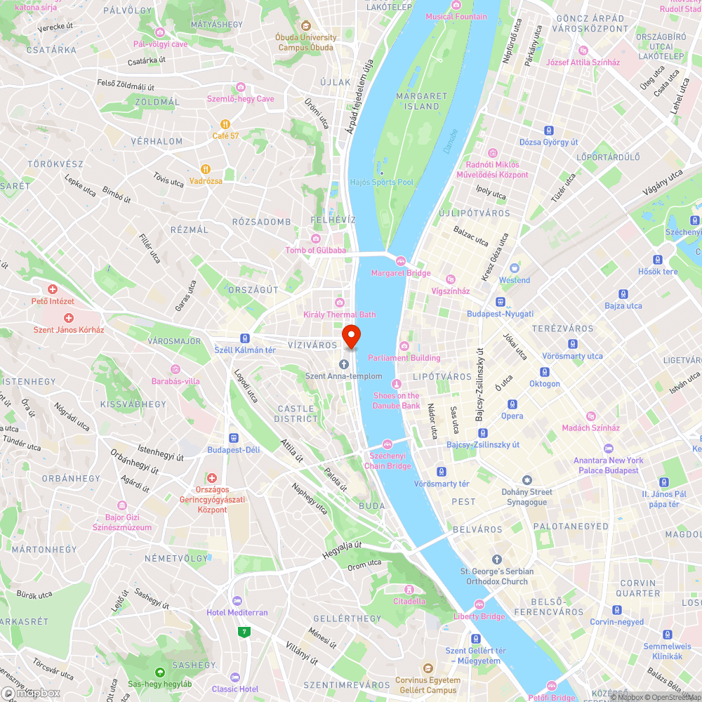 kerékpár út - Batthyány tér bejelentés helye