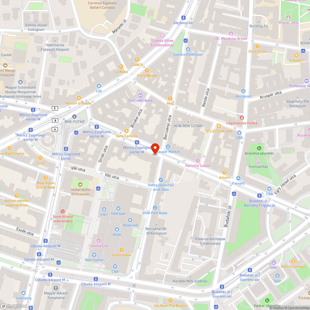 Veszélyes kátyú a díszburkolaton bejelentés helye