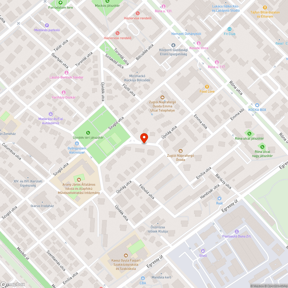 Zugló, Újvidék sétány - Járdán parkolás: Miért? bejelentés helye