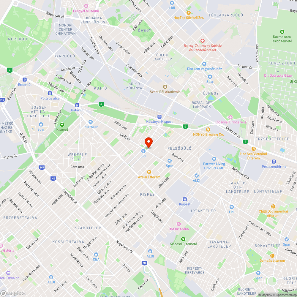 Járhatatlan járda bejelentés helye