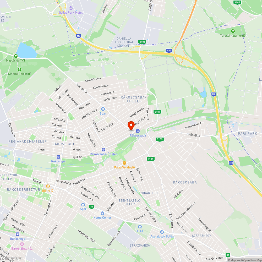 Megrongált utcanévtábla - Besenyszög utca bejelentés helye