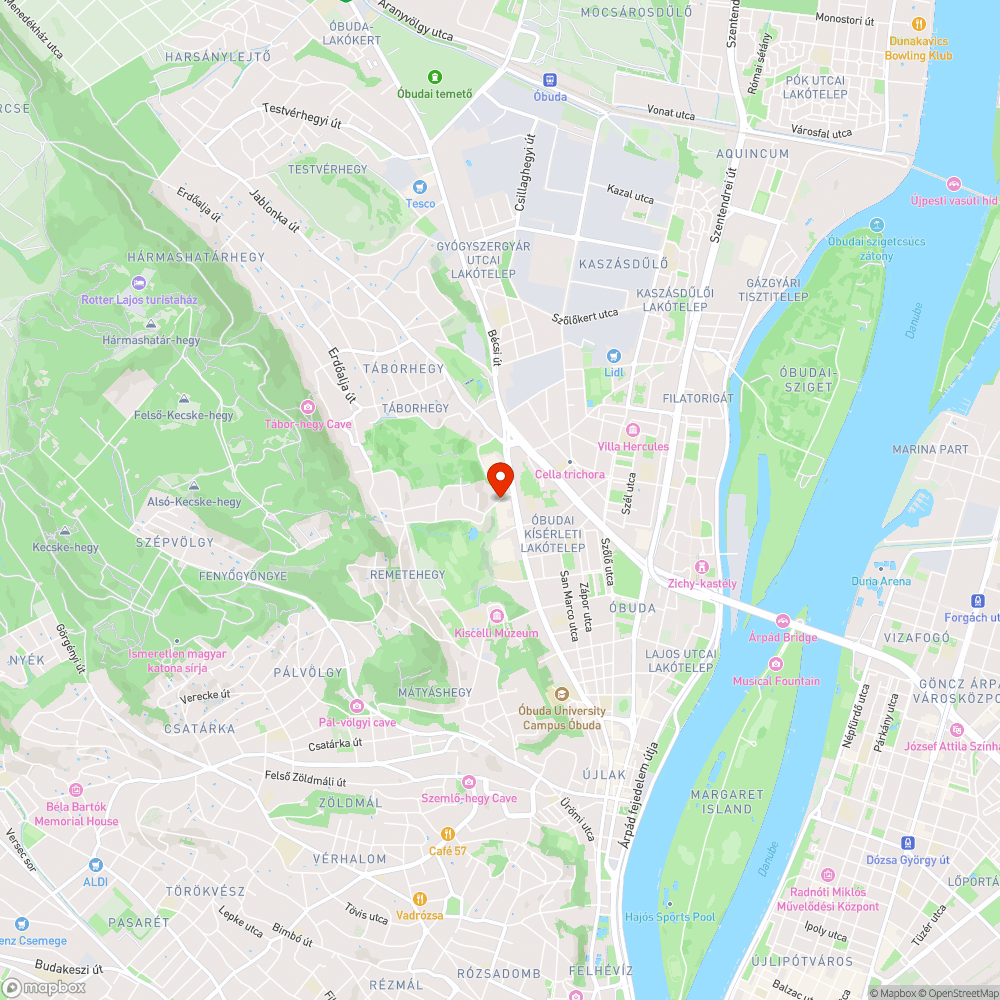 III. ker. Perényi út megsüllyedve bejelentés helye