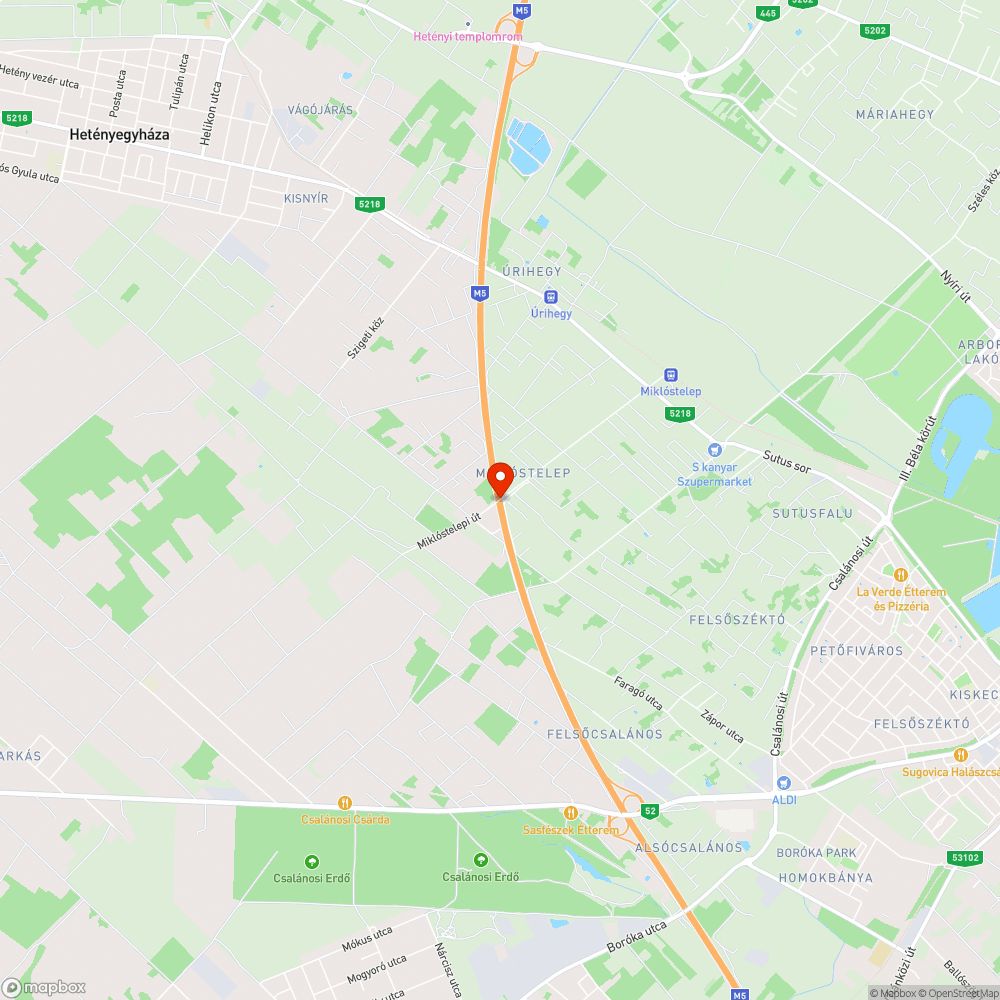 Megsüllyedt felüljáró bejelentés helye