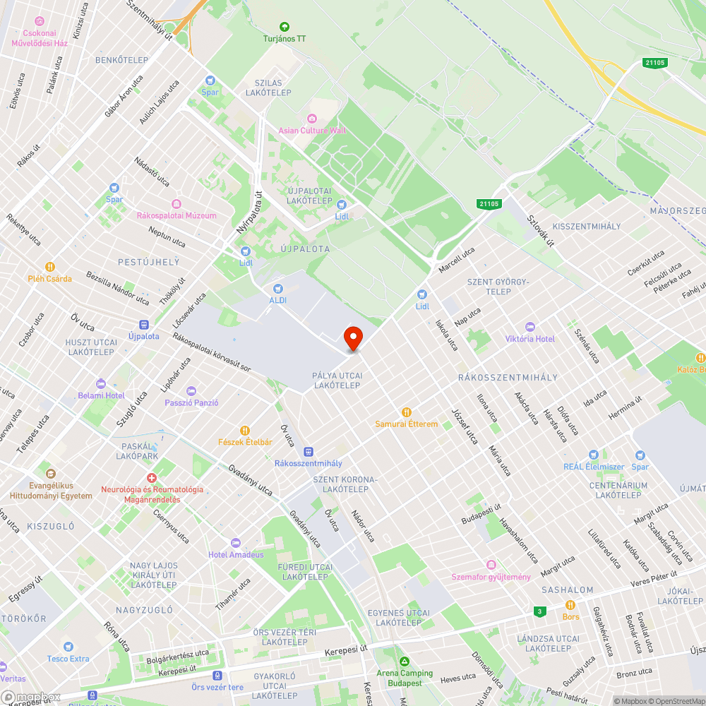 Elhagyott jármű bejelentés helye