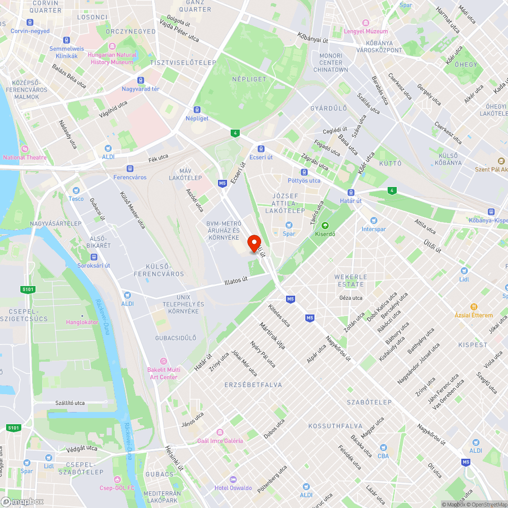 Csatorna-fedél, Metro parkoló bejárat előtt - IX Gyáli út 37 bejelentés helye