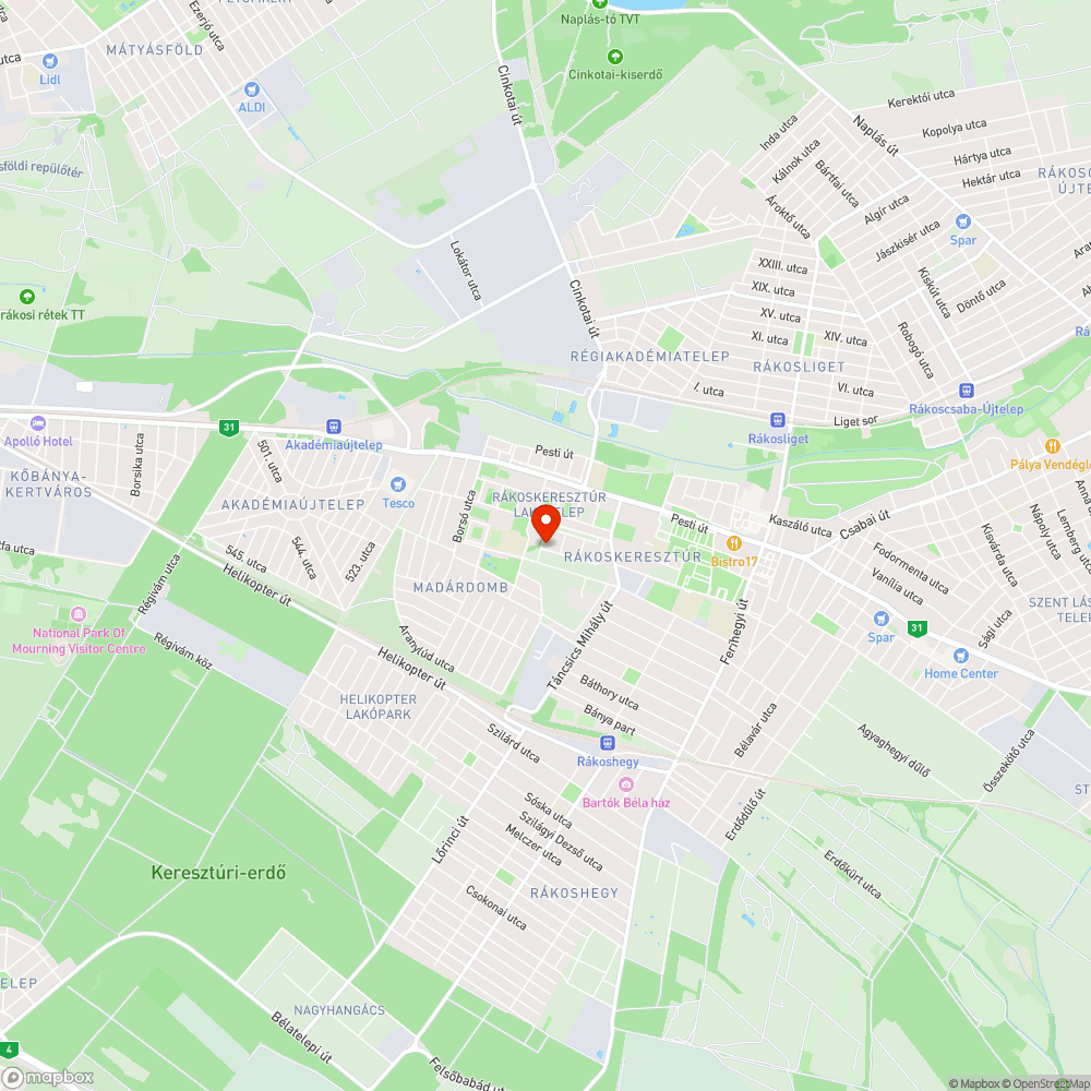 Falfirka... bejelentés helye