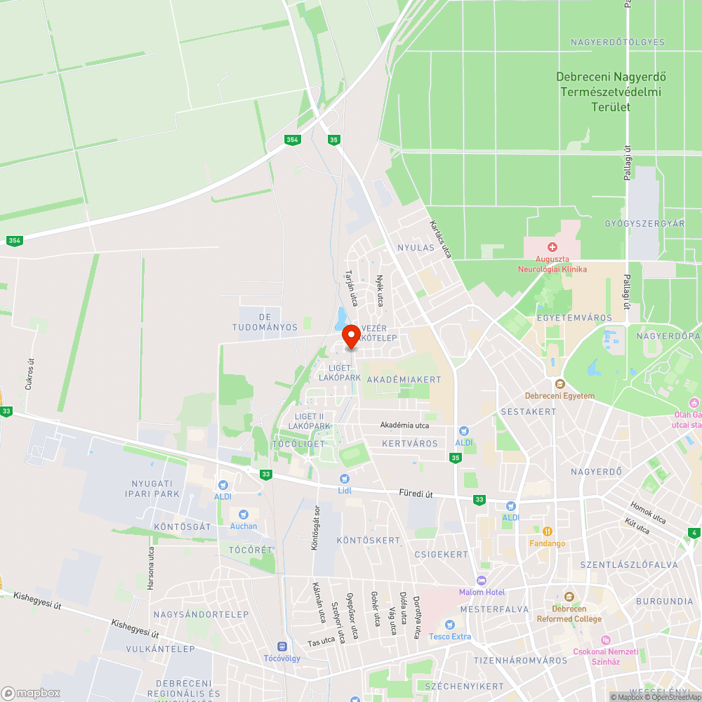 Tócó patak bejelentés helye