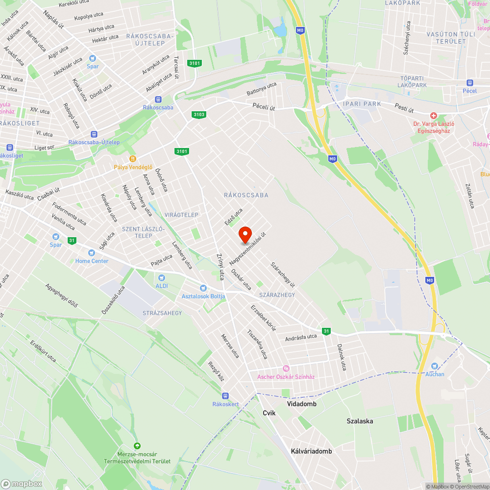 Kátyú a Szigetcsép utcában bejelentés helye