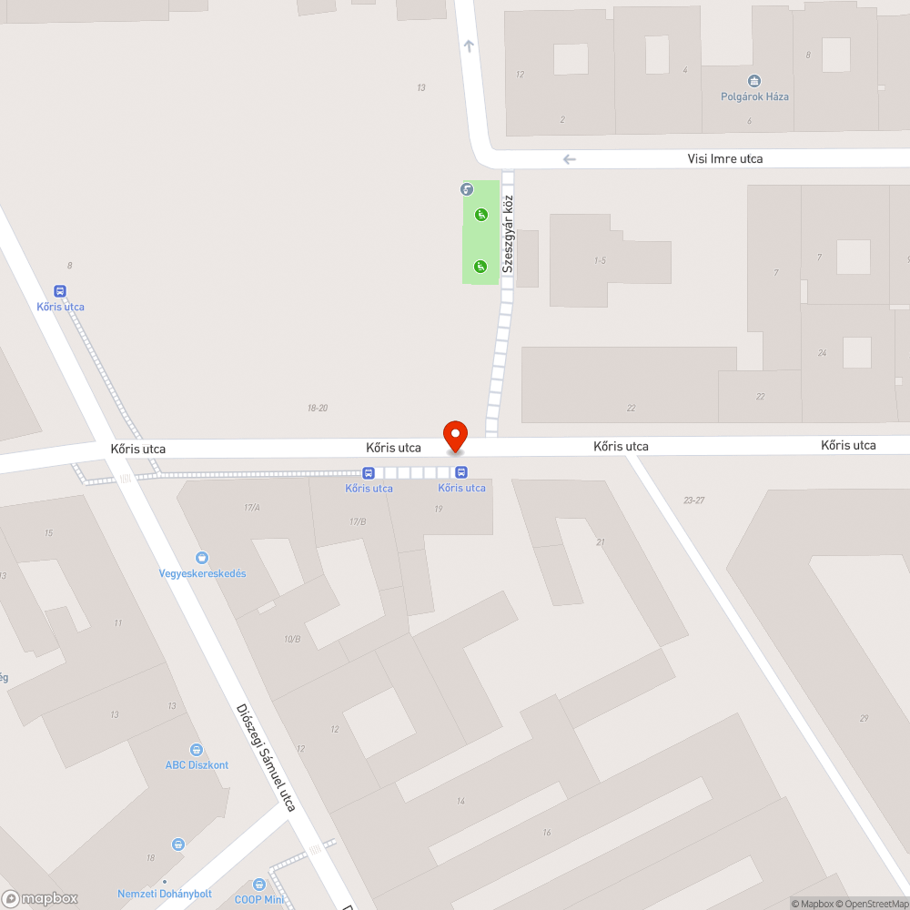 Szétesett szemetes bejelentés helye