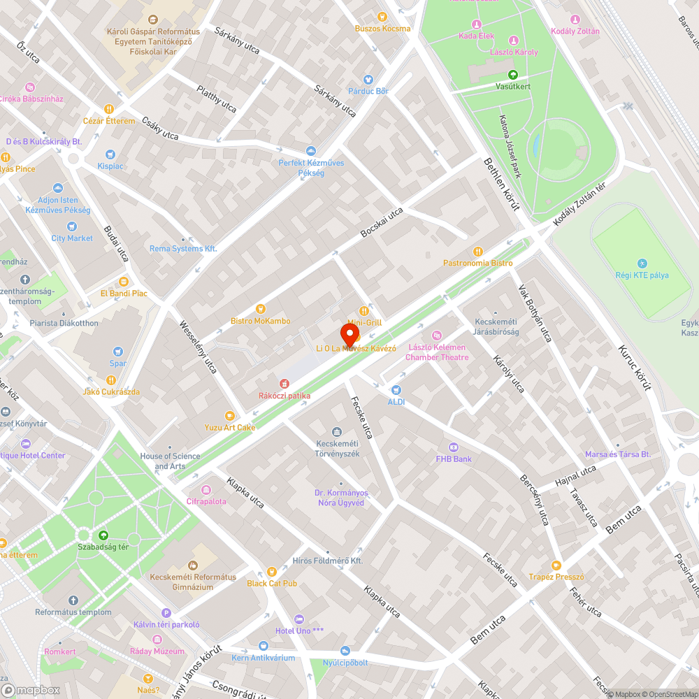 Nem működő világítás a Rákóczi úton bejelentés helye