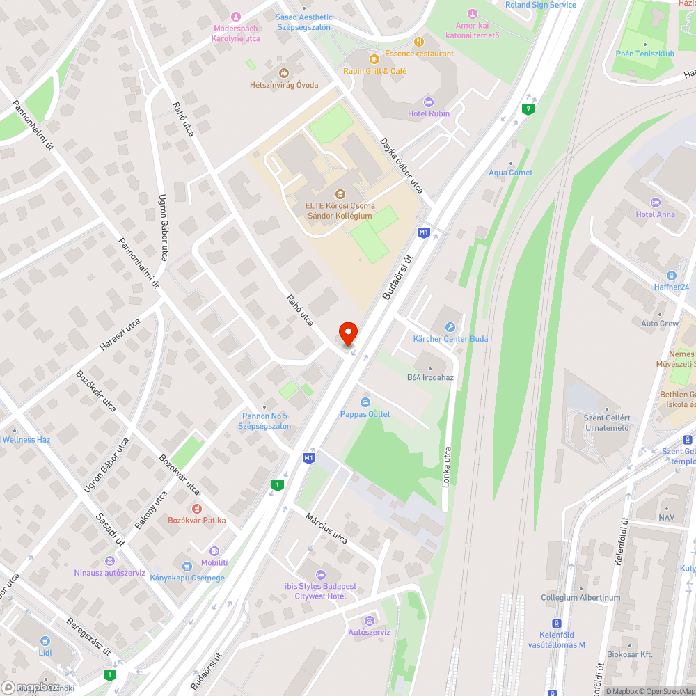 Kiálló Telekomos aknafedél Budaörsi - Rahó bejelentés helye