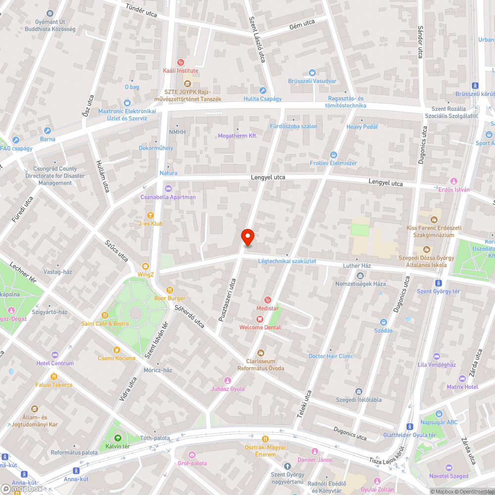 Kátyús útburkolat a Pusztaszeri és az Osztrovszky utca sarkán bejelentés helye