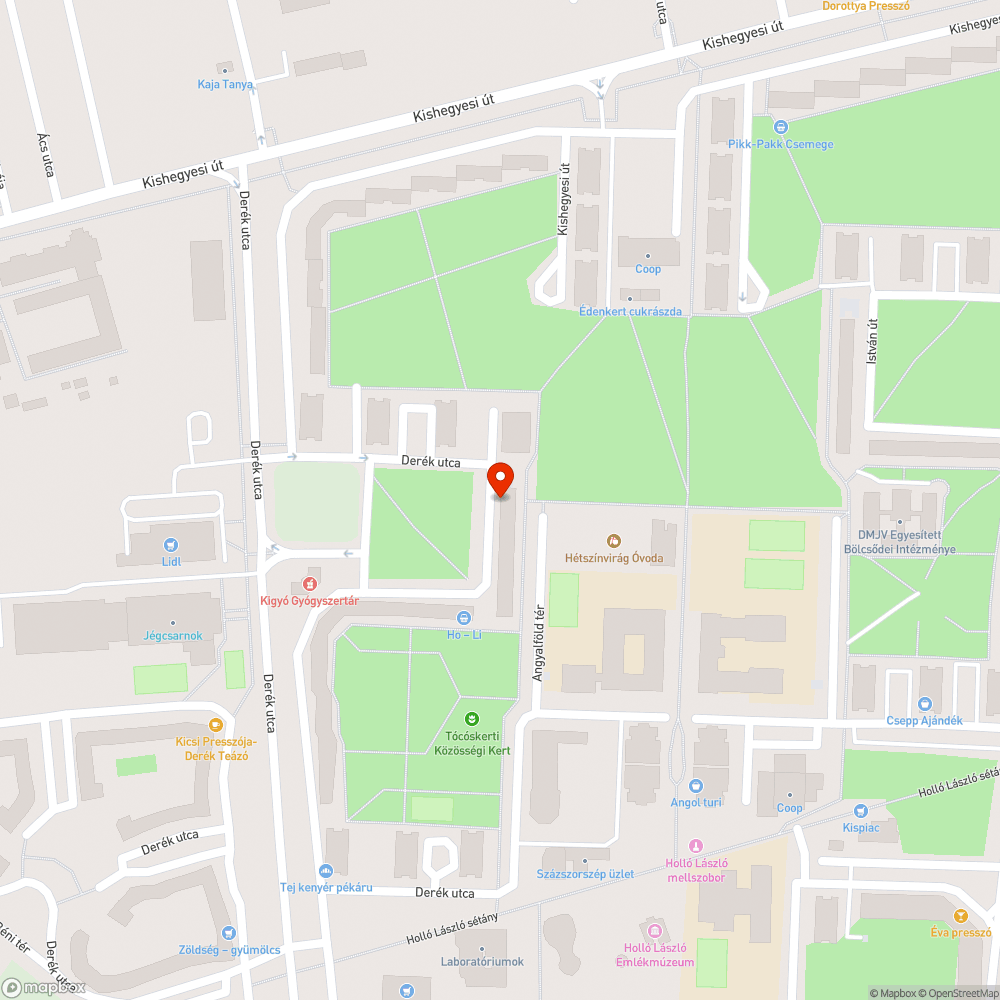 Út szélén hagyyott jármű bejelentés helye