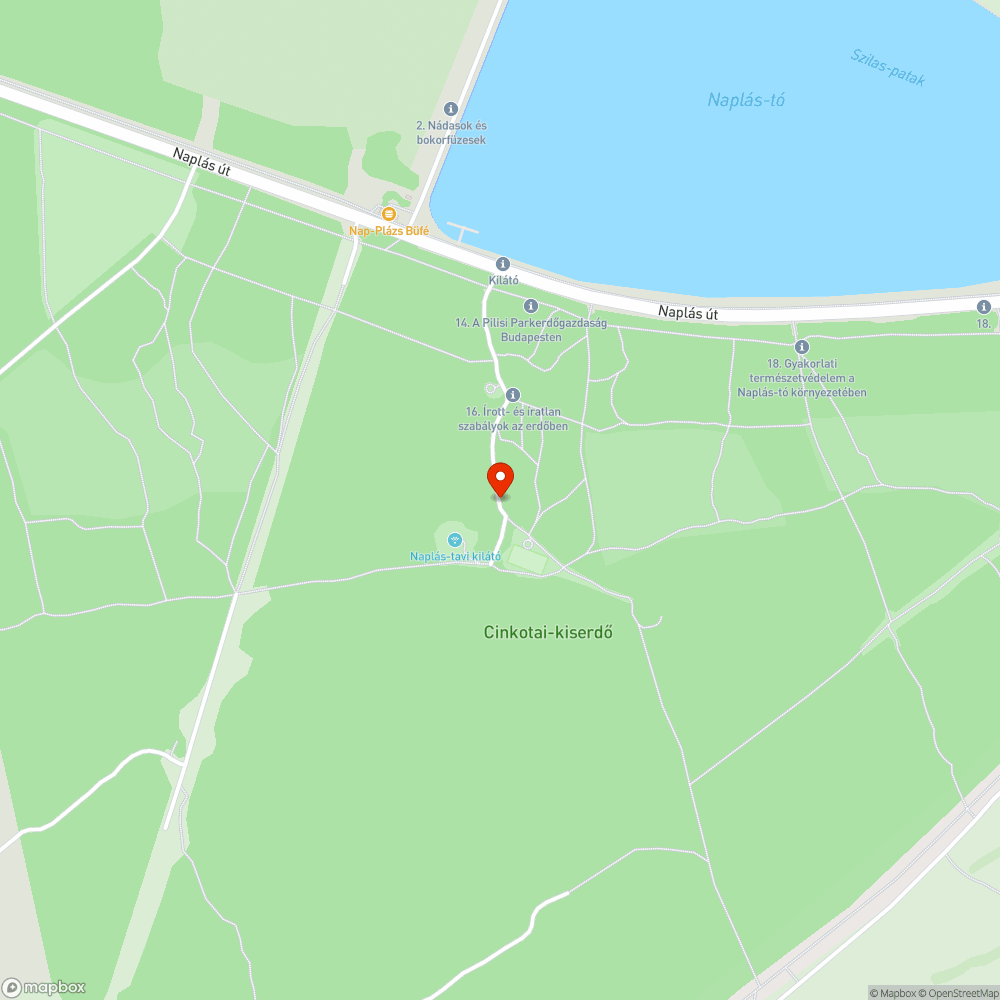 Naplás-tó mosdó bejelentés helye