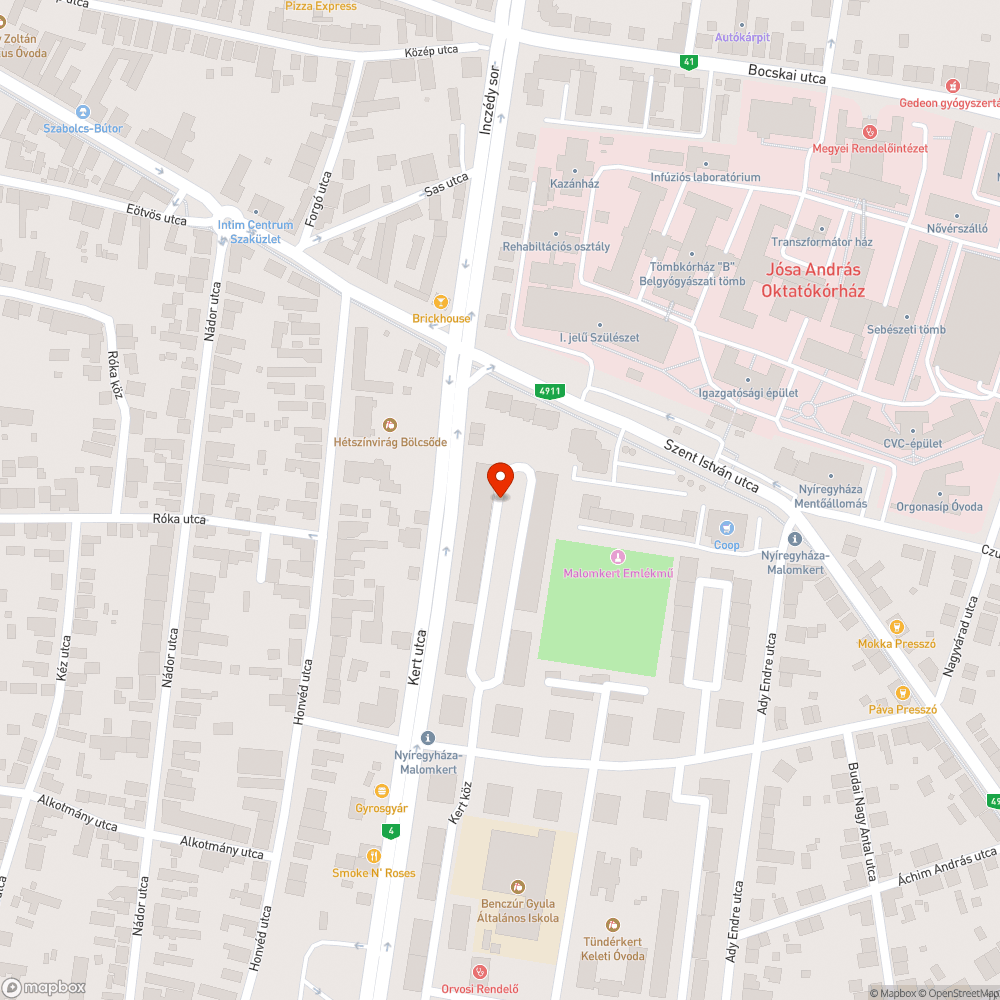 Lezárt parkolók bejelentés helye