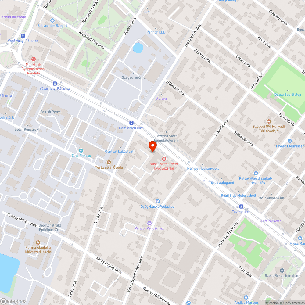 Üres oszlop bejelentés helye