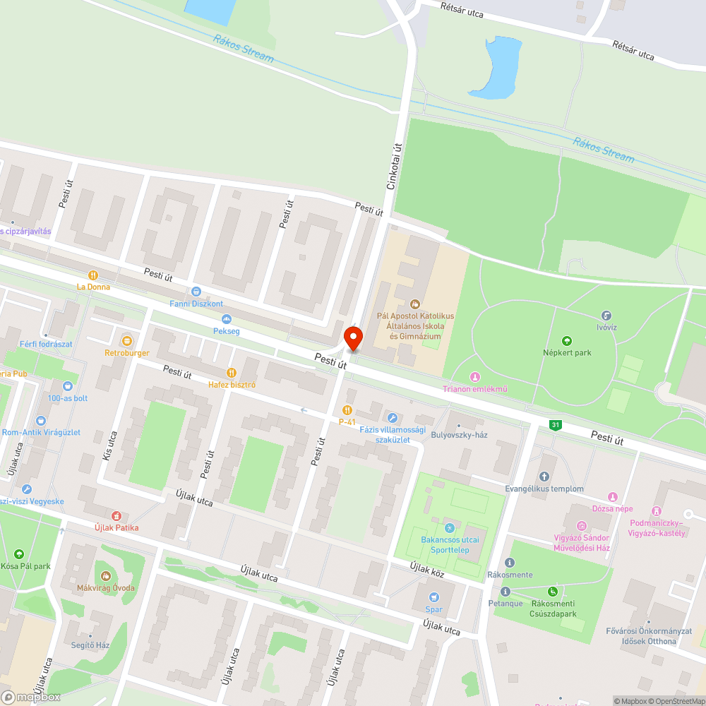 Megint kidöntött lámpa bejelentés helye