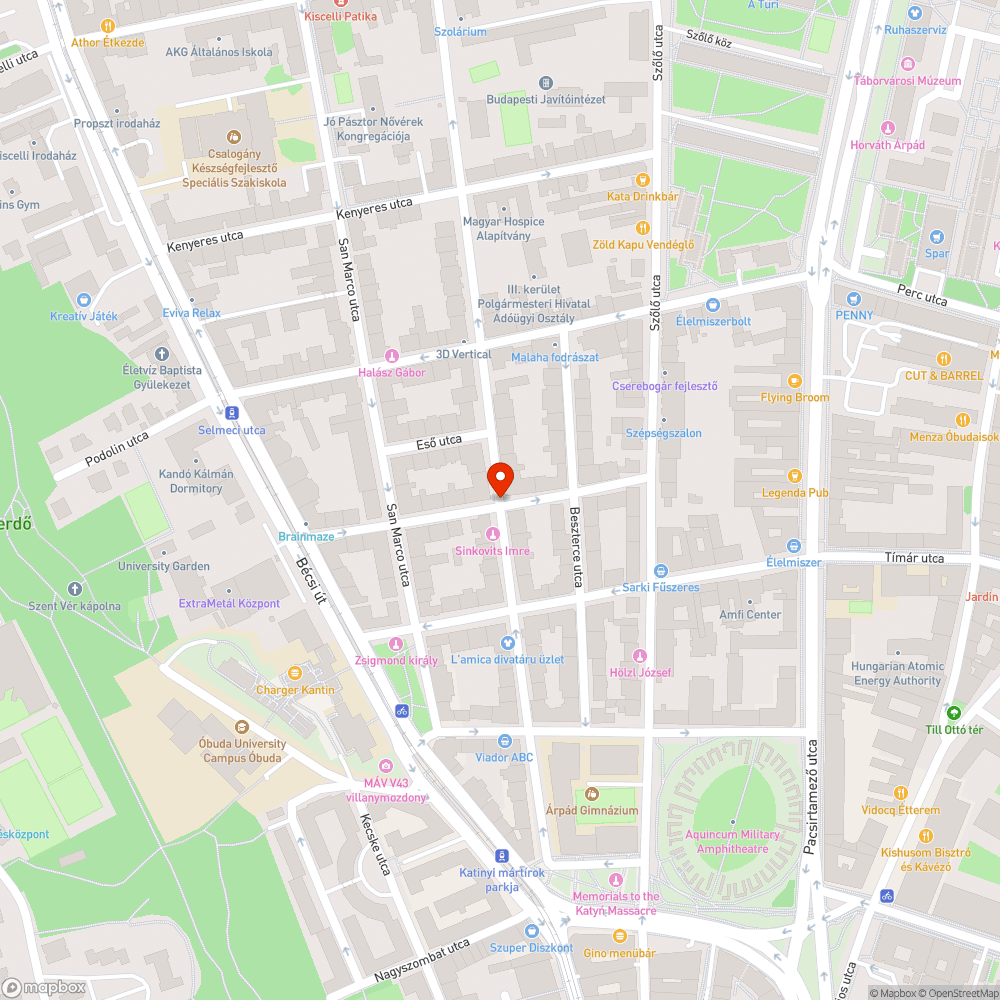 Üres fahely bejelentés helye