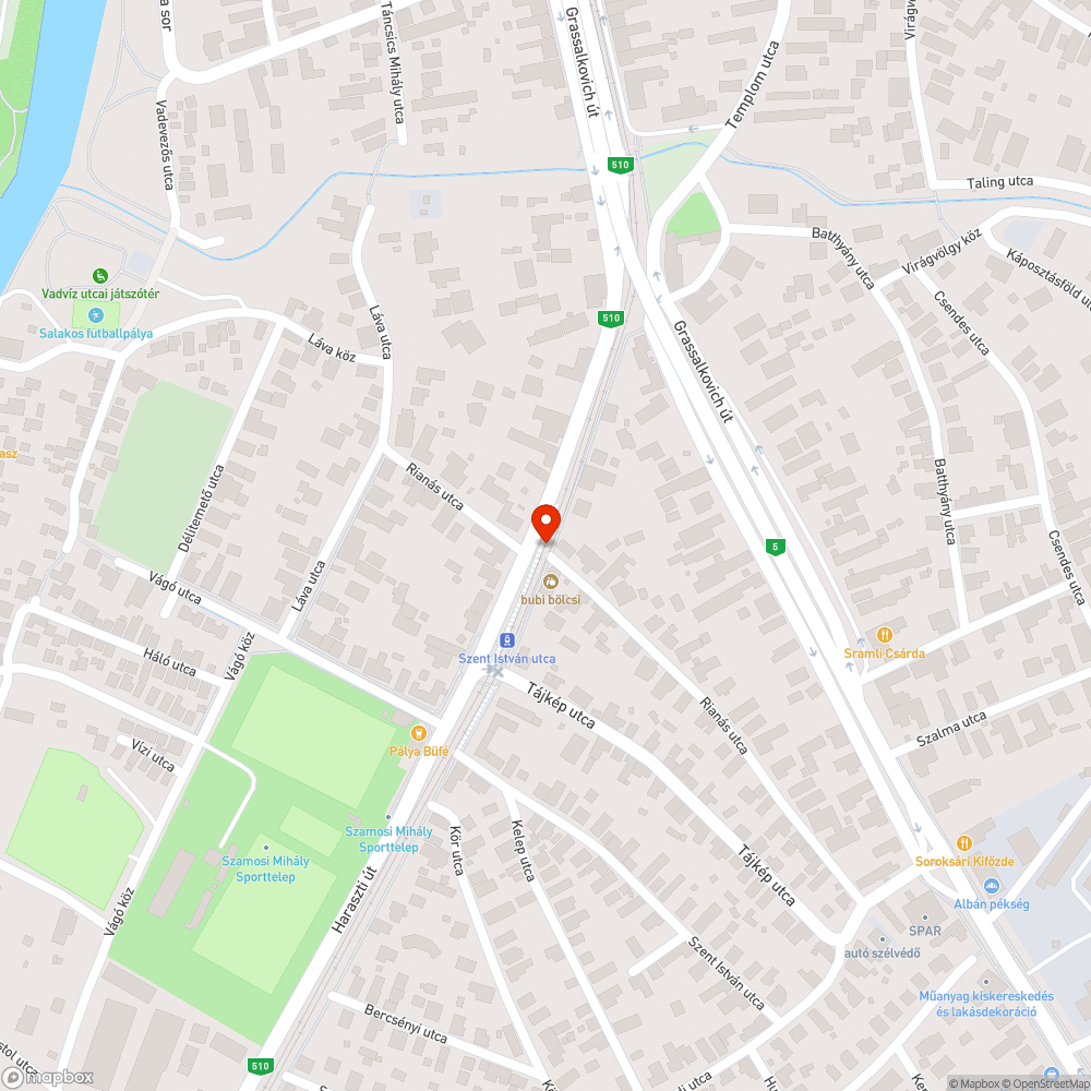 Megrongált kerítés HÉV sínek közt bejelentés helye